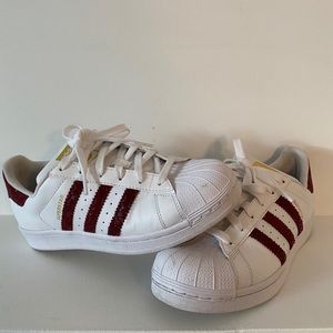 Maroon Adidas Allstars - worn a few times